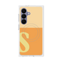プレミアムスクエアケース with SnapMag［ オリジナル - initial two tone - S orange ］