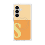 プレミアムスクエアケース with SnapMag［ オリジナル - initial two tone - S orange ］