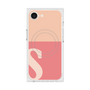 プレミアムスクエアケース with SnapMag［ オリジナル - initial two tone - S pink ］