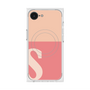 プレミアムスクエアケース with SnapMag［ オリジナル - initial two tone - S pink ］