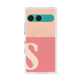 プレミアムスクエアケース with SnapMag［ オリジナル - initial two tone - S pink ］