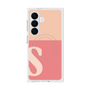 プレミアムスクエアケース with SnapMag［ オリジナル - initial two tone - S pink ］
