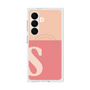 プレミアムスクエアケース with SnapMag［ オリジナル - initial two tone - S pink ］