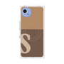 プレミアムスクエアケース with SnapMag［ オリジナル - initial two tone - S brown ］