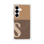 プレミアムスクエアケース with SnapMag［ オリジナル - initial two tone - S brown ］