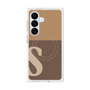 プレミアムスクエアケース with SnapMag［ オリジナル - initial two tone - S brown ］