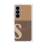 プレミアムスクエアケース with SnapMag［ オリジナル - initial two tone - S brown ］