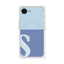 プレミアムスクエアケース with SnapMag［ オリジナル - initial two tone - S blue ］