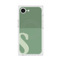 プレミアムスクエアケース with SnapMag［ オリジナル - initial two tone - S green ］