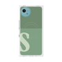 プレミアムスクエアケース with SnapMag［ オリジナル - initial two tone - S green ］