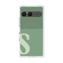プレミアムスクエアケース with SnapMag［ オリジナル - initial two tone - S green ］