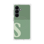 プレミアムスクエアケース with SnapMag［ オリジナル - initial two tone - S green ］