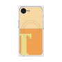 プレミアムスクエアケース with SnapMag［ オリジナル - initial two tone - T orange ］