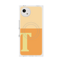プレミアムスクエアケース with SnapMag［ オリジナル - initial two tone - T orange ］