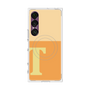 プレミアムスクエアケース with SnapMag［ オリジナル - initial two tone - T orange ］