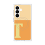 プレミアムスクエアケース with SnapMag［ オリジナル - initial two tone - T orange ］