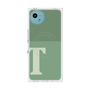 プレミアムスクエアケース with SnapMag［ オリジナル - initial two tone - T green ］