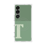 プレミアムスクエアケース with SnapMag［ オリジナル - initial two tone - T green ］