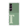 プレミアムスクエアケース with SnapMag［ オリジナル - initial two tone - T green ］
