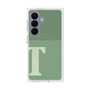 プレミアムスクエアケース with SnapMag［ オリジナル - initial two tone - T green ］