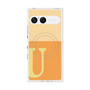 プレミアムスクエアケース with SnapMag［ オリジナル - initial two tone - U orange ］
