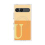 プレミアムスクエアケース with SnapMag［ オリジナル - initial two tone - U orange ］