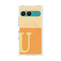 プレミアムスクエアケース with SnapMag［ オリジナル - initial two tone - U orange ］