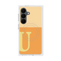 プレミアムスクエアケース with SnapMag［ オリジナル - initial two tone - U orange ］