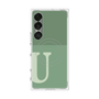 プレミアムスクエアケース with SnapMag［ オリジナル - initial two tone - U green ］