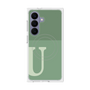 プレミアムスクエアケース with SnapMag［ オリジナル - initial two tone - U green ］