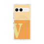 プレミアムスクエアケース with SnapMag［ オリジナル - initial two tone - V orange ］