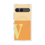 プレミアムスクエアケース with SnapMag［ オリジナル - initial two tone - V orange ］
