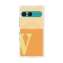 プレミアムスクエアケース with SnapMag［ オリジナル - initial two tone - V orange ］