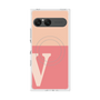プレミアムスクエアケース with SnapMag［ オリジナル - initial two tone - V pink ］