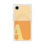 プレミアムスクエアケース with SnapMag［ オリジナル - initial two tone - A orange ］