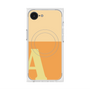 プレミアムスクエアケース with SnapMag［ オリジナル - initial two tone - A orange ］
