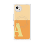 プレミアムスクエアケース with SnapMag［ オリジナル - initial two tone - A orange ］
