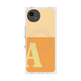 プレミアムスクエアケース with SnapMag［ オリジナル - initial two tone - A orange ］