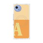 プレミアムスクエアケース with SnapMag［ オリジナル - initial two tone - A orange ］