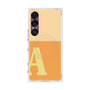 プレミアムスクエアケース with SnapMag［ オリジナル - initial two tone - A orange ］
