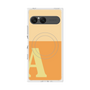 プレミアムスクエアケース with SnapMag［ オリジナル - initial two tone - A orange ］