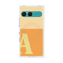 プレミアムスクエアケース with SnapMag［ オリジナル - initial two tone - A orange ］