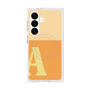 プレミアムスクエアケース with SnapMag［ オリジナル - initial two tone - A orange ］