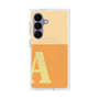 プレミアムスクエアケース with SnapMag［ オリジナル - initial two tone - A orange ］