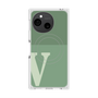 プレミアムスクエアケース with SnapMag［ オリジナル - initial two tone - V green ］