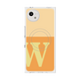 プレミアムスクエアケース with SnapMag［ オリジナル - initial two tone - W orange ］