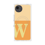 プレミアムスクエアケース with SnapMag［ オリジナル - initial two tone - W orange ］