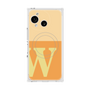 プレミアムスクエアケース with SnapMag［ オリジナル - initial two tone - W orange ］