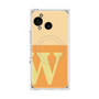 プレミアムスクエアケース with SnapMag［ オリジナル - initial two tone - W orange ］