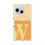 プレミアムスクエアケース with SnapMag［ オリジナル - initial two tone - W orange ］